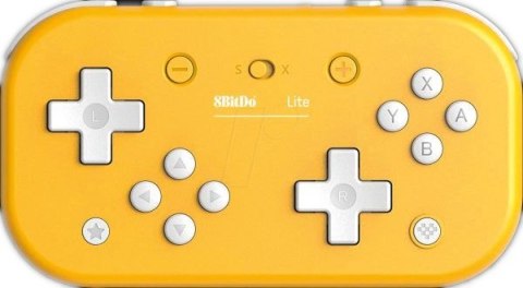 8BitDo Gamepad Lite BT żółty ultraprzenośny kontroler do gier 2D