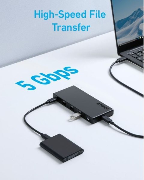 Hub Anker 364 USB-C Dual Display 10w1 2x4K HDMI czarny