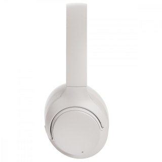 Słuchawki nauszne Audeeo Melovibe EX kremowe Bluetooth 5.3 z ANC