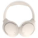 Słuchawki nauszne Audeeo Melovibe EX kremowe Bluetooth 5.3 z ANC