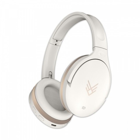 Słuchawki Audeeo Serene Hush Pro kremowe nauszne z mikrofonem ANC