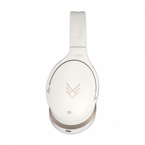Słuchawki Audeeo Serene Hush Pro kremowe nauszne z mikrofonem ANC