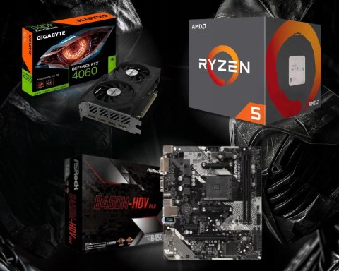 BSG Raptor V29 AMD Ryzen 5 NVIDIA GeForce RTX 4060 32GB DDR4 1000GB SSD Windows 11 Pro