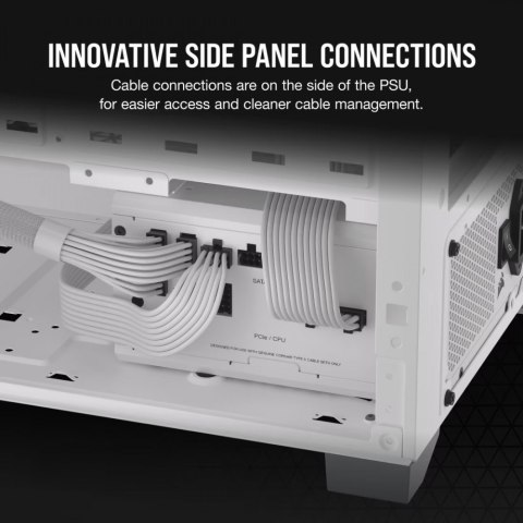 Zasilacz Corsair RM750X SHIFT 80 PLUS GOLD ATX biały modularny 750W