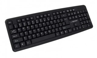 Klawiatura Esperanza AMARILLO przewodowa USB ergonomiczna czarna