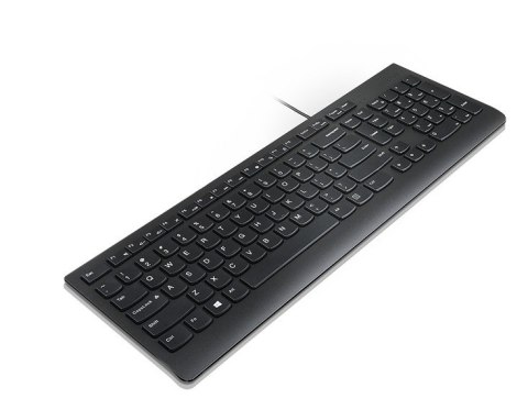 Klawiatura Lenovo Essential przewodowa czarna USB cicha i wytrzymała
