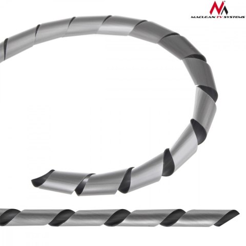 Maskownica na kable Maclean MCTV-684S srebrna 3m elastyczny organizer