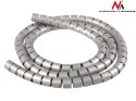 Organizator Maclean MCTV-676 S srebrny do kabli 25mm x 2m