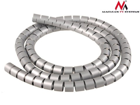 Organizator Maclean MCTV-676 S srebrny do kabli 25mm x 2m