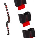 Organizer kabli Maclean Nano RS125 1345mm czarno czerwony regulowany