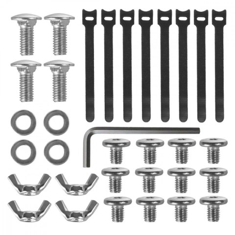 Organizer na kable Maclean MC-102 W biały dwupoziomowy