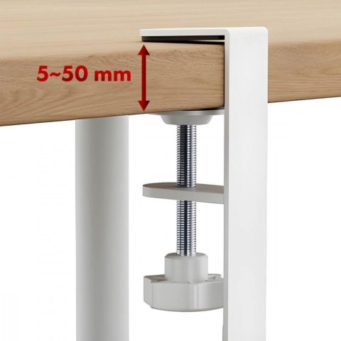 Organizer na kable Maclean MC-102 W biały dwupoziomowy