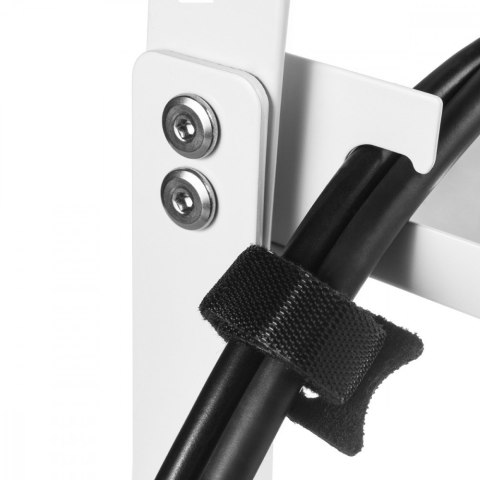 Organizer na kable Maclean MC-102 W biały dwupoziomowy