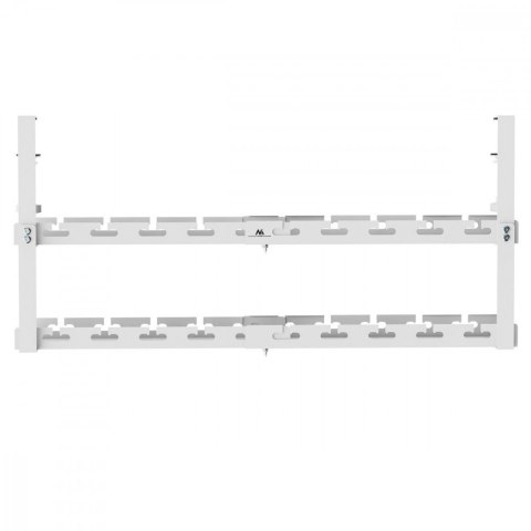 Organizer na kable Maclean MC-102 W biały dwupoziomowy