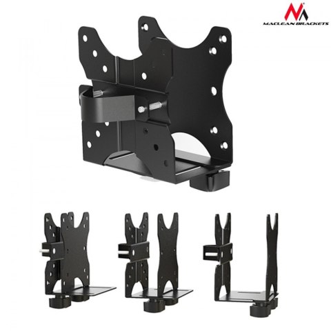 Uchwyt Maclean MC-720 NUC do mini komputera czarny uniwersalny