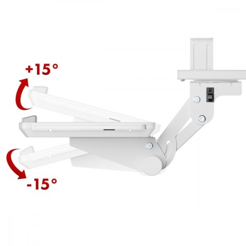 Uchwyt na klawiaturę Maclean MC-156 W biały regulowany do 5kg