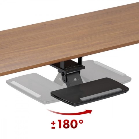 Uchwyt na klawiaturę Maclean MC-156 B regulowany podbiurkowy 5kg czarny