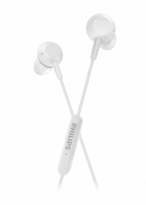 Słuchawki Philips TAE5008WT/00 dokanałowe z mikrofonem mocny bas