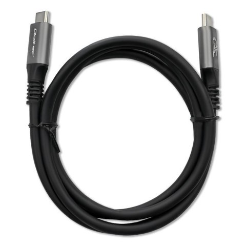Qoltec Kabel USB4 Ultra-Fast 1m 240W Thunderbolt 3/4 40Gb/s 4K Czarny