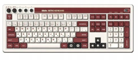 Klawiatura mechaniczna 8BitDo 108 Retro gamingowa z PBT i Kailh V2
