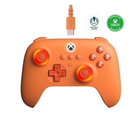 Gamepad 8BitDo Ultimate C Xbox pomarańczowy przewodowy