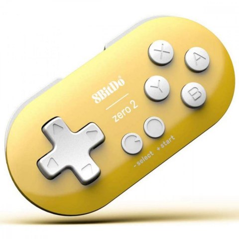 Gamepad 8BitDo Zero 2 Yellow Bluetooth do Android i Nintendo Switch