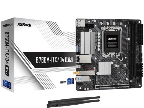 Płyta główna ASRock B760M-ITX/D4 WiFi 6E LGA1700 mini ITX DDR4 M2 USB C