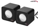 Głośniki komputerowe Audiocore AC870B 6W USB eleganckie stereo czarne