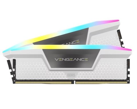 Corsair Pamięć DDR5 Vengeance RGB 32GB/6000 (2*16GB) CL30 Intel XMP, white