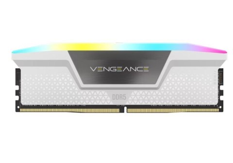 Corsair Pamięć DDR5 Vengeance RGB 32GB/6000 (2*16GB) CL30 Intel XMP, white