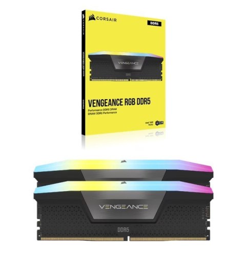 Pamięć RAM Corsair Vengeance RGB DDR5 32GB 2x16GB 6400 MHz CL30 Intel XMP