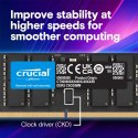 Pamięć RAM Crucial DDR5 SODIMM 48GB 2x24GB 6400 CL52 do laptopa wydajna