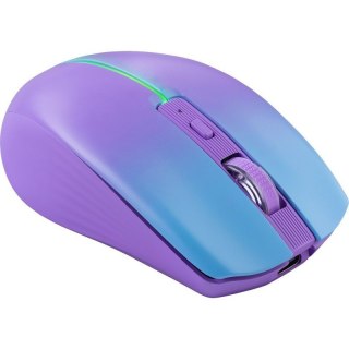 Mysz Defender MYSTERY MM-301 bezprzewodowa fioletowa 1600DPI z podświetleniem