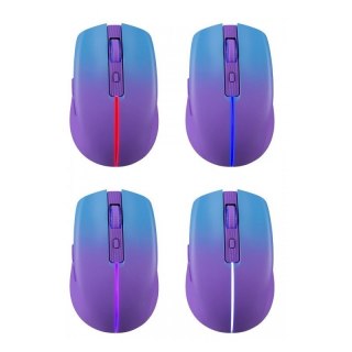 Mysz Defender MYSTERY MM-301 bezprzewodowa fioletowa 1600DPI z podświetleniem