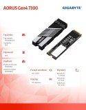 Dysk SSD Gigabyte AORUS Gen4 1TB M.2 2280 szybki wewnętrzny