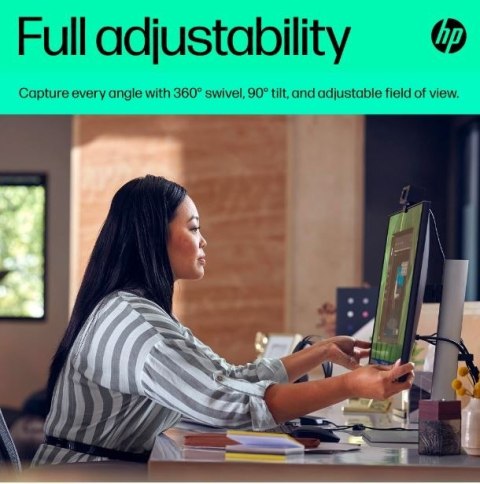 Kamera HP 625 FHD czarna z funkcjami AI i USB