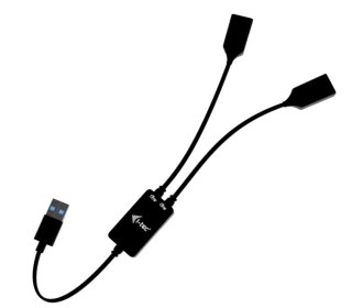 HUB I-tec USB-A 2 porty mały elastyczny adapter z szybkim transferem