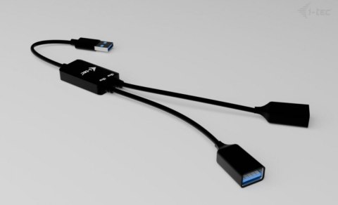 HUB I-tec USB-A 2 porty mały elastyczny adapter z szybkim transferem