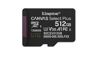 Karta pamięci Kingston 512GB microSD Canvas Select+ szybka 150MB/s