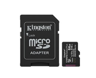Karta pamięci microSD Kingston 64GB Canvas Select+ 100MB/s z adapterem