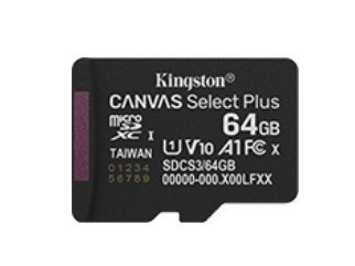 Karta pamięci microSD Kingston 64GB Canvas Select+ G3 150MB/s szybka A1