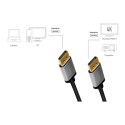 LogiLink Kabel DisplayPort 4K 60 Hz DP/M do DP/M aluminiowy 1m