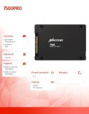 Dysk SSD Micron 7500PRO 7.68 TB NVMe PCIe Gen4 U.3 15 mm wydajny serwerowy