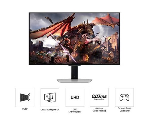 Monitor Samsung Odyssey OLED G8 32 cali 4K 240Hz FreeSync G Sync gamingowy