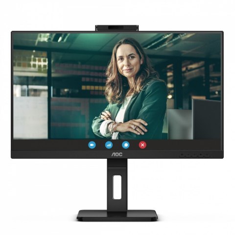 Monitor AOC 24P3QW 24 cali IPS Full HD 75Hz HDMIx2 DP Pivot kamera głośniki