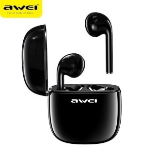 Słuchawki Bluetooth AWEI T28 TWS czarne z redukcją szumów i stacją dokującą