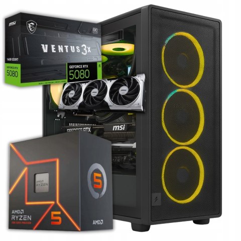 BSG Raptor V38 AMD Ryzen 5 NVIDIA GeForce RTX 5080 64GB DDR5 2000GB SSD Windows 11 Pro