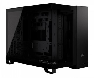 Obudowa Corsair 2500D TG mATX Midi Tower czarna przewiewna szkło hartowane
