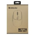 Mysz Defender NITTA MM-307 bezprzewodowa 1600DPI BIAŁA biurowa