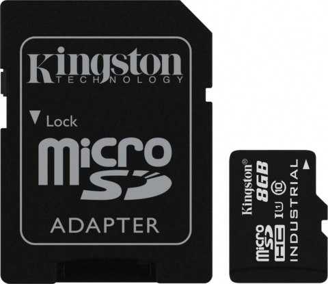 Karta microSD Kingston 8GB CL10 UHS-I przemysłowa odporna na skrajne temperatury